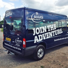 Photo of vehicle with graphics