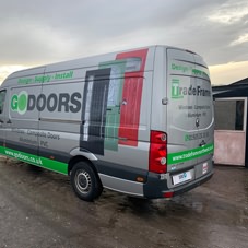 Photo of vehicle with graphics