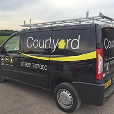 Photo of vehicle with graphics