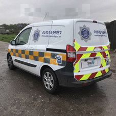 Photo of vehicle with graphics