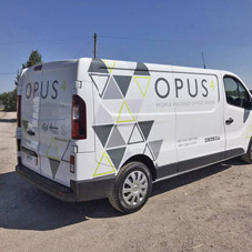 Photo of vehicle with graphics