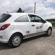 Photo of vehicle with graphics