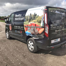 Photo of vehicle with graphics