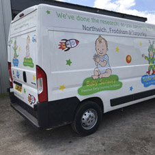 Photo of vehicle with graphics