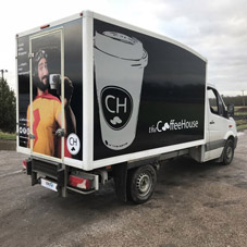 Photo of vehicle with graphics