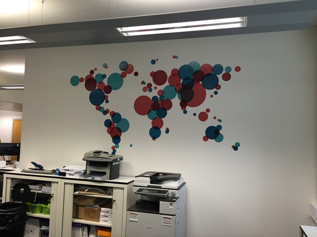 Photo of wall graphics