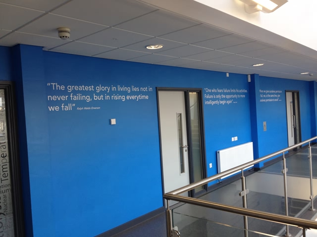 Photo of wall graphics