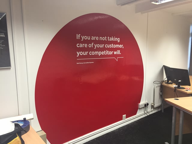 Photo of wall graphics