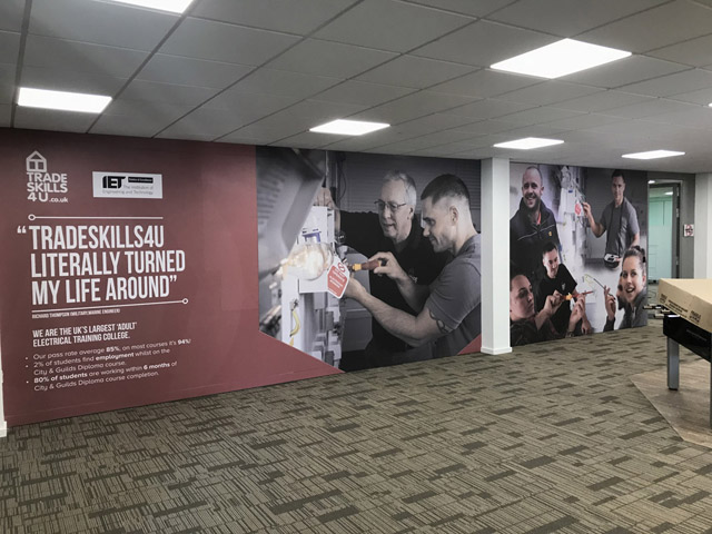 Photo of wall graphics