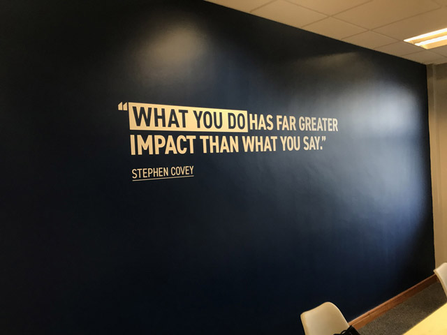 Photo of wall graphics