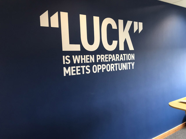 Photo of wall graphics