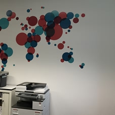 Photo of wall graphics