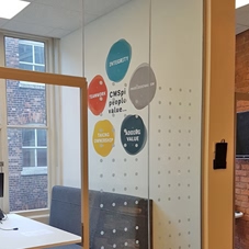 Photo of wall graphics