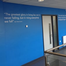 Photo of wall graphics