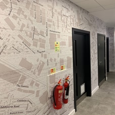 Photo of wall graphics