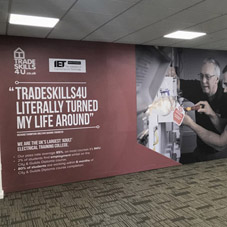 Photo of wall graphics