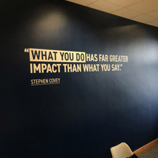 Photo of wall graphics