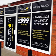 Photo of window graphics