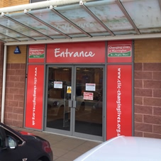 Photo of window graphics