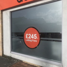 Photo of window graphics
