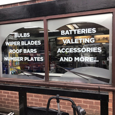 Photo of window graphics