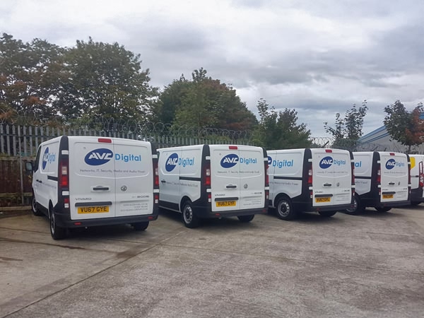 Photo of fleet vehicle graphics