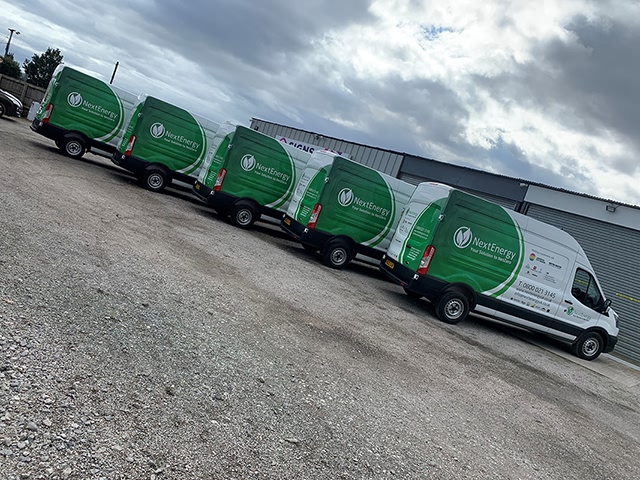 Photo of fleet vehicle graphics