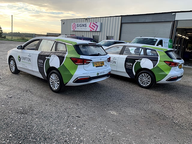 Photo of fleet vehicle graphics