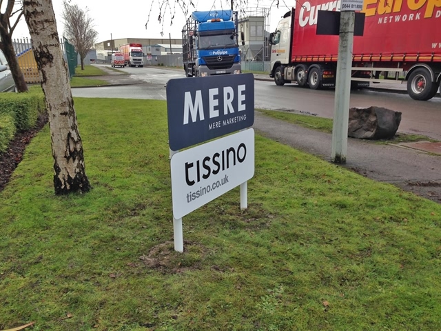 Photo showing freestanding sign