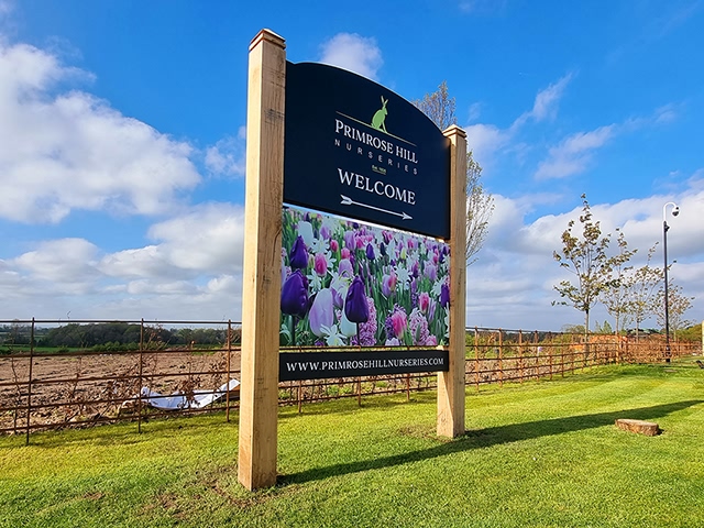 Photo showing freestanding sign