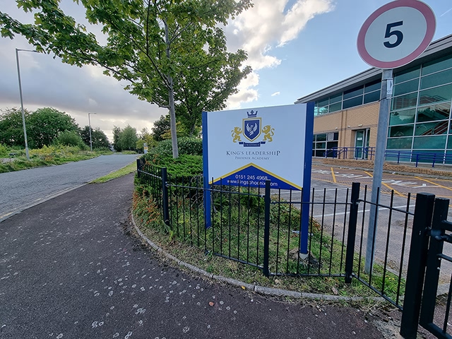 Photo showing freestanding sign