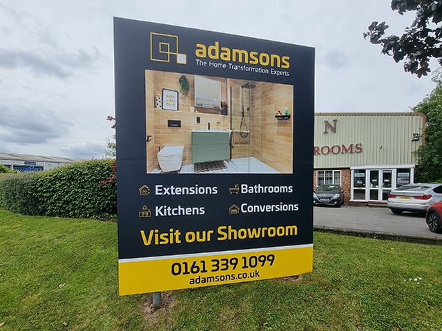 Photo showing freestanding sign
