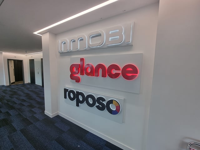 Photo of illuminated signs