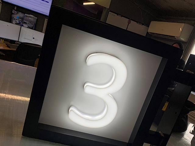 Photo of illuminated signs