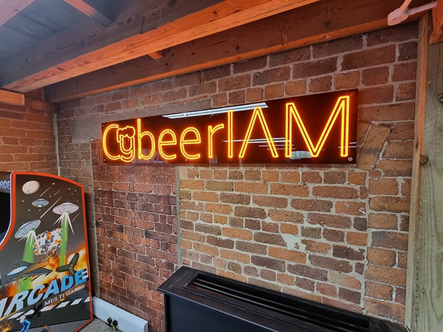 Photo showing illuminated sign