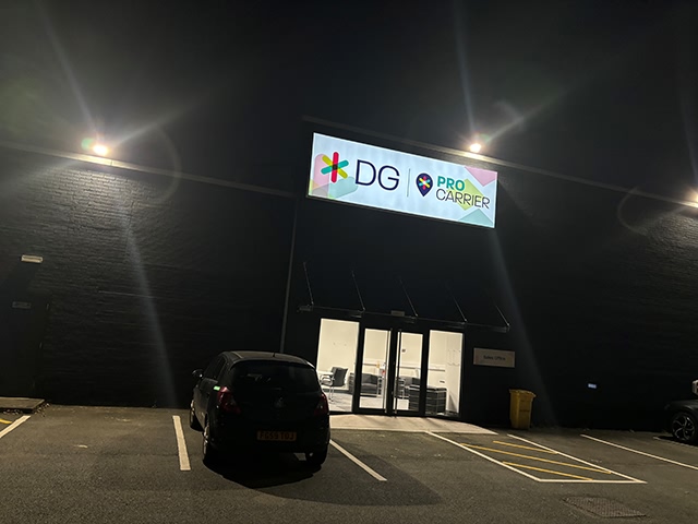 Photo of illuminated signs