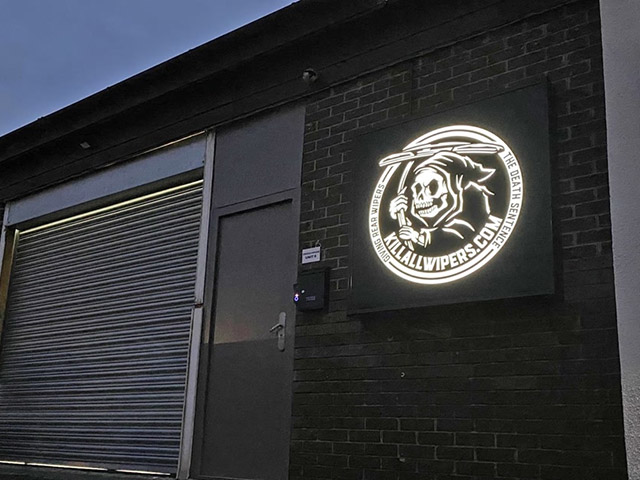 Photo of illuminated signs