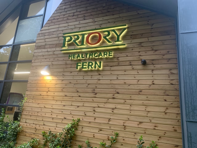 Photo showing illuminated sign