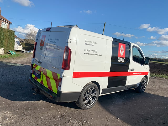 Photo of vehicle with graphics
