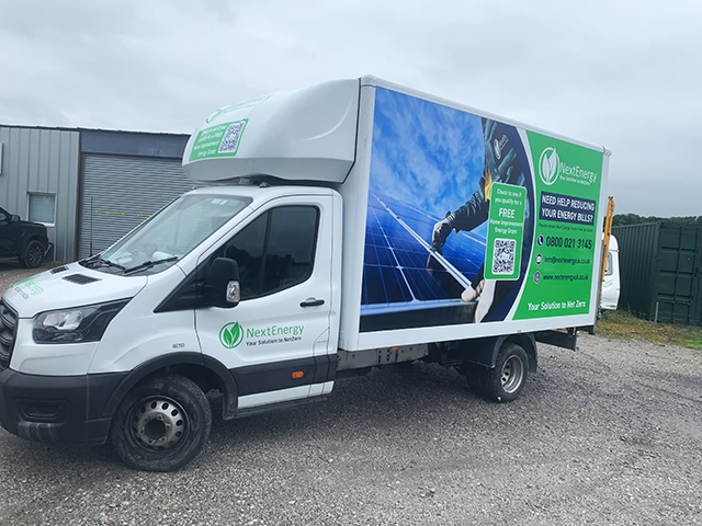 Photo of vehicle with graphics