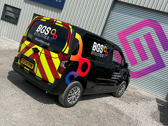 Photo of vehicle with graphics