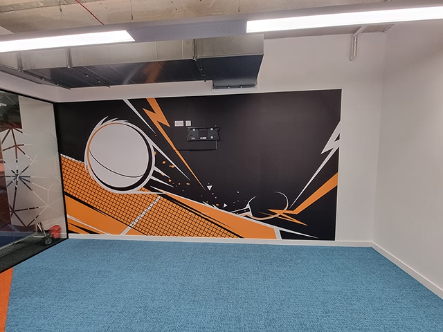 Photo of wall graphics