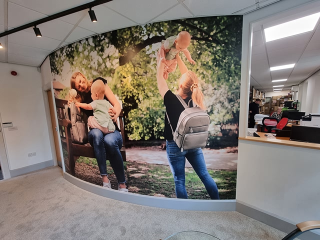 Photo of wall graphics