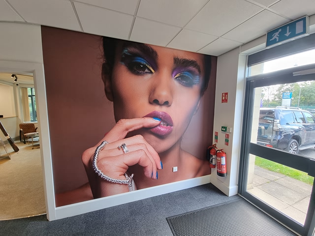 Photo of wall graphics