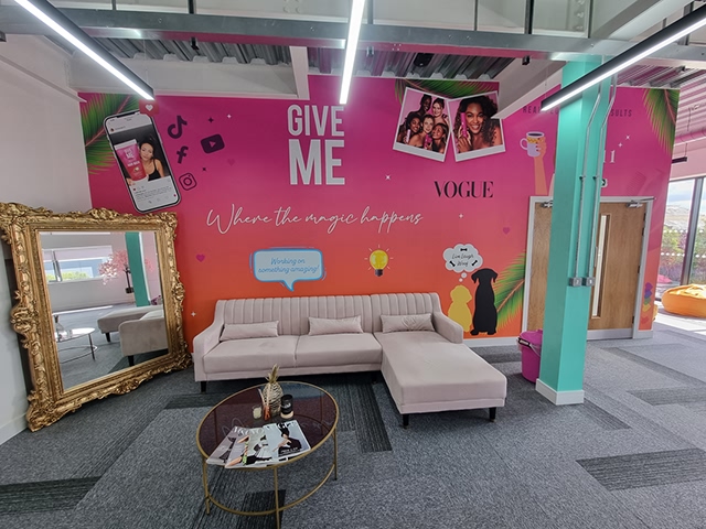 Photo of wall graphics