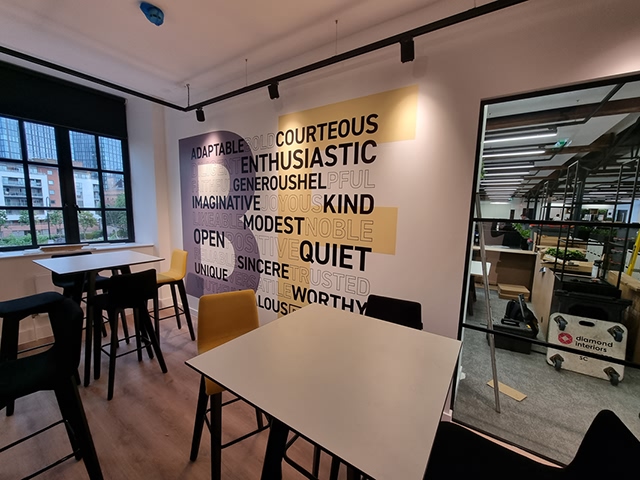 Photo of wall graphics