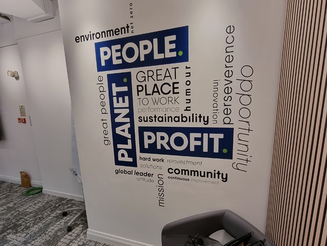 Photo of wall graphics