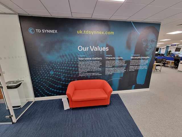 Photo of wall graphics