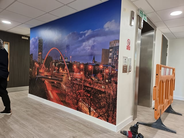 Photo of wall graphics