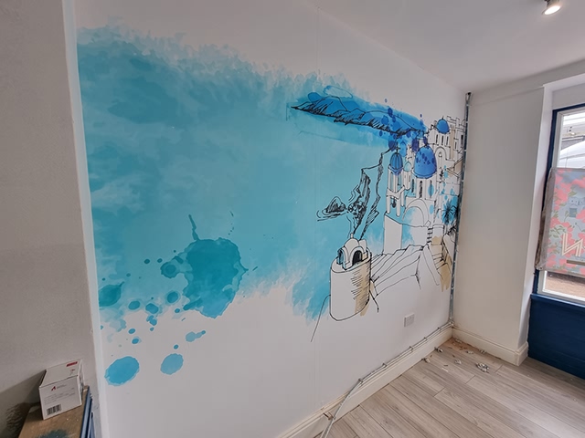 Photo of wall graphics